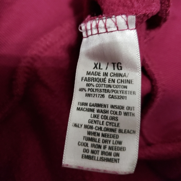 Aeropostale Pink Varsity Hoodie - Picture 3 of 3